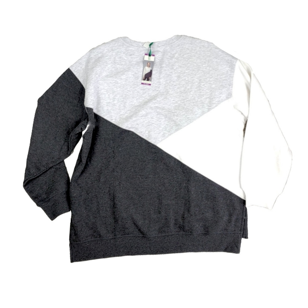 NWT Green Tea Colorblock Cozy Tunic/Sweatshirt - Picture 8 of 9